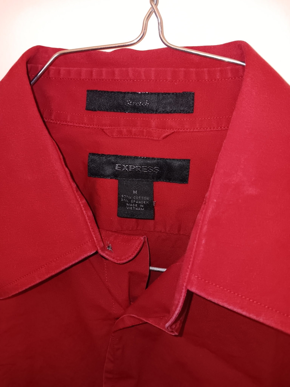 Express Men’s Red Dress  Button Down Shirt (Price Is Firm) - Picture 2 of 2
